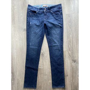 Paige Swall Skinny Jeans size 32 distressed